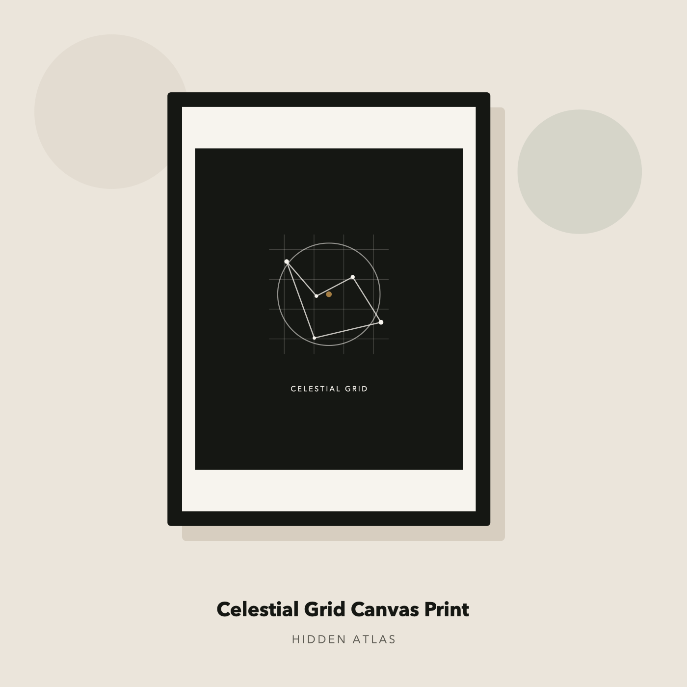 Celestial Grid Canvas Print