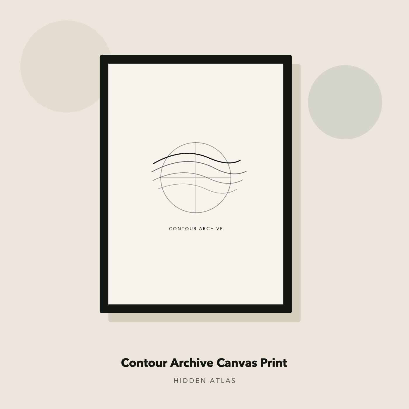 Contour Archive Canvas Print